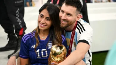 ليونيل ميسي وزوجته أنتونيلا