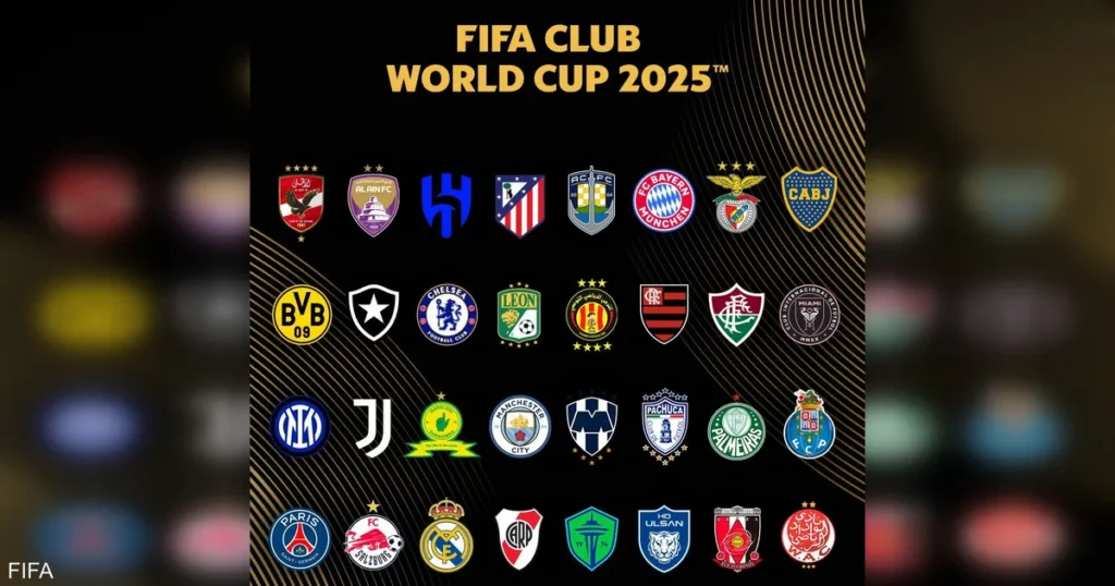 صورة شعارات الأندية المشاركة في كأس العالم للأندية 2025