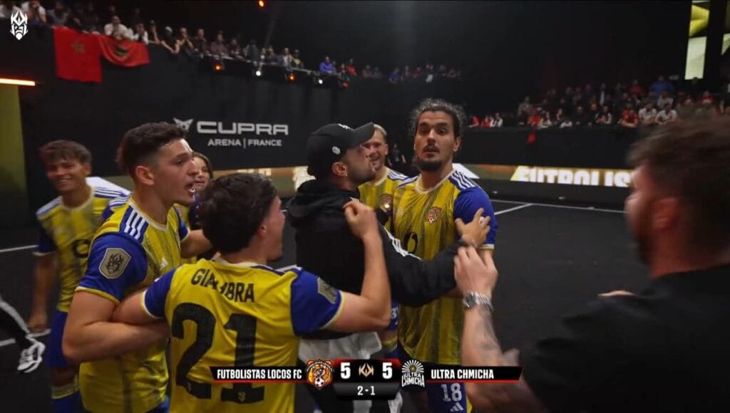 إقصاء الفريق المغربي إلترا شميشة من دوري الملوك 1 لاعبو فريق إلترا شميشة المغربي خلال مباراة دوري الملوك