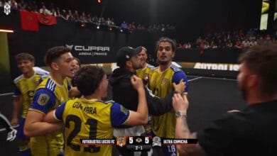 إقصاء الفريق المغربي إلترا شميشة من دوري الملوك 1 لاعبو فريق إلترا شميشة المغربي خلال مباراة دوري الملوك