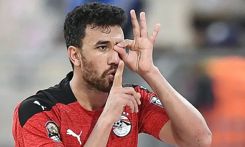 صورة مقربة لمحمود حسن تريزيجيه لاعب الأهلي