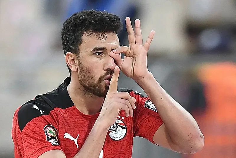 صورة مقربة لمحمود حسن تريزيجيه لاعب الأهلي