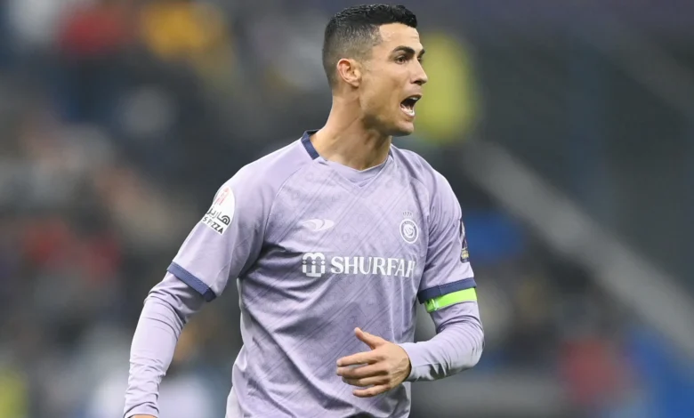 كريستيانو رونالدو في مباراة مع نادي النصر السعودي