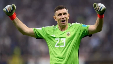 إيميليانو مارتينيز بقميص المنتخب الارحنتيني