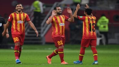 صورة للاعبي الترجي الرياضي التونسي خلال إحدى المباريات