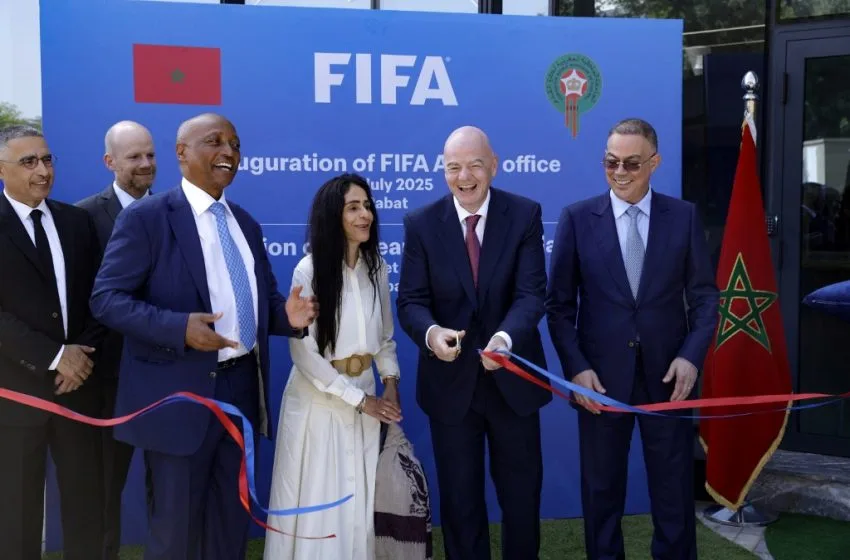 جياني إنفانتينو وفوزي لقجع يفتتحان مكتب إفريقيا للفيفا في سلا