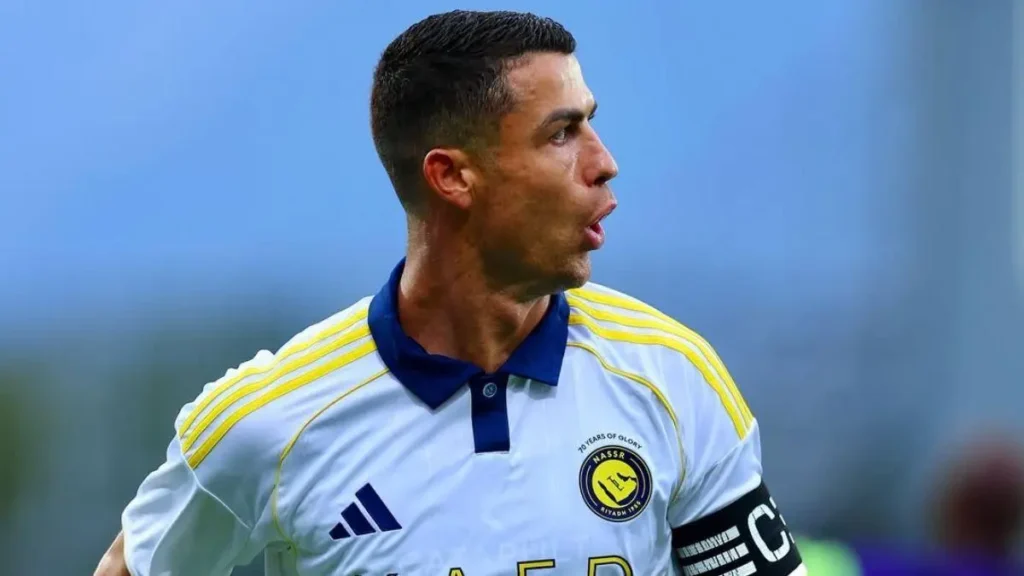 كريستيانو رونالدو في مباراة النصر الودية ضد تولوز