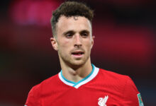 دييغو جوتا لاعب ليفربول خلال مباراة مع منتخب البرتغال