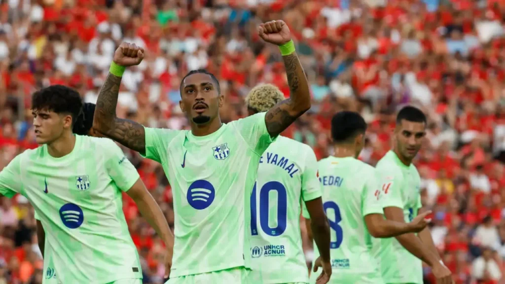 فوز برشلونة على مايوركا في افتتاح الدوري الإسباني 2025-2026