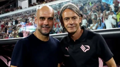 بيب غوارديولا يهنئ فيليبو إنزاغي بعيد ميلاده الـ52 9 بيب غوارديولا وفيليبو إنزاغي قبل مباراة مانشستر سيتي وباليرمو