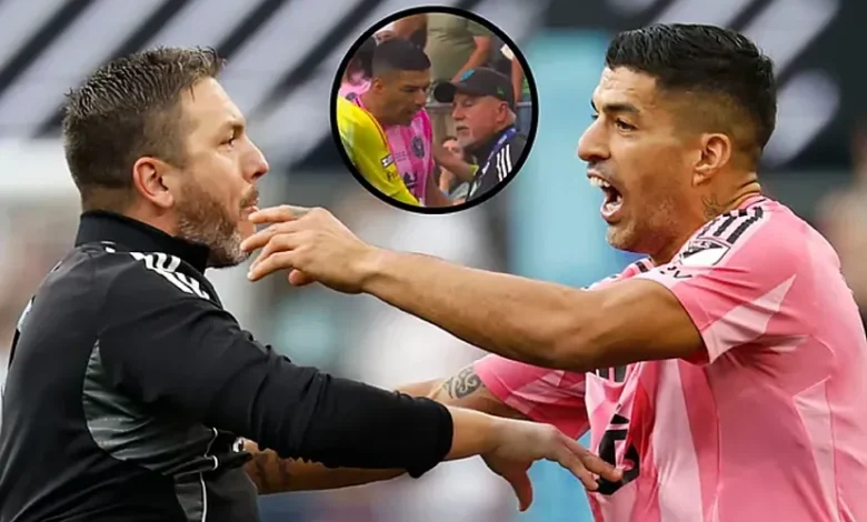 لويس سواريز يثير الجدل من جديد بعد حادثة البصق في نهائي كأس الدوريات أمام سياتل ساوندرز 1 لويس سواريز يثير الجدل بعد حادثة البصق في نهائي كأس الدوريات