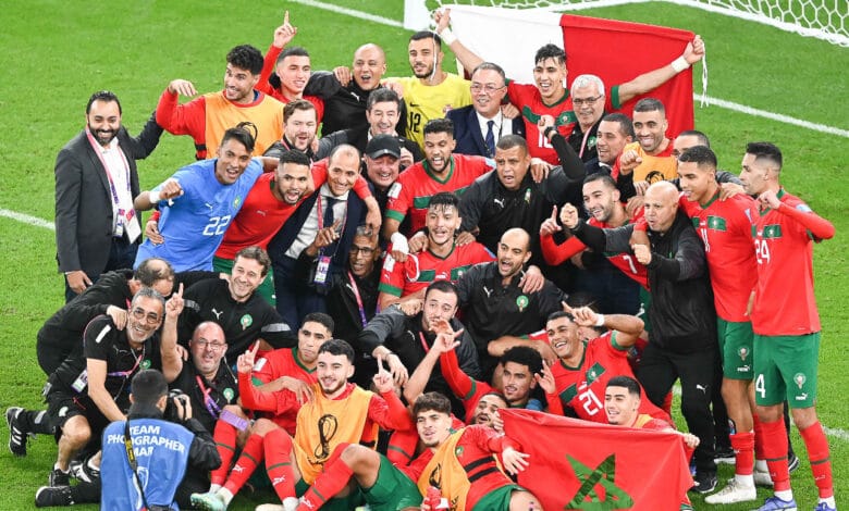 المغرب يدخل التاريخ بأسود الأطلس بعد تحقيق رقم قياسي عالمي في عدد الانتصارات المتتالية 1 المنتخب المغربي يحتفل بتحقيق رقم قياسي عالمي في عدد الانتصارات المتتالية