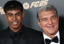 لامين يامال خلال تدريب برشلونة بعد أزمة الكلاسيكو